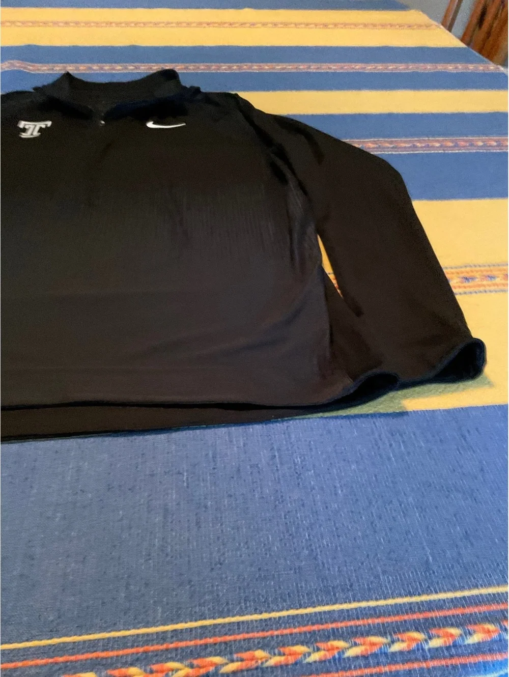 Nike Temple Black Long Sleeve 1/4 Zip DRi-Fit